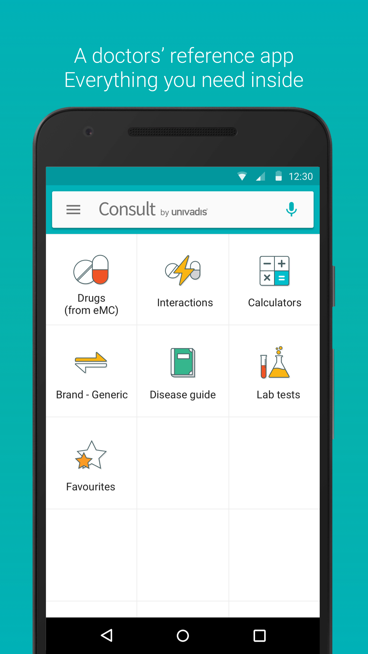 Android application Consult by Univadis screenshort