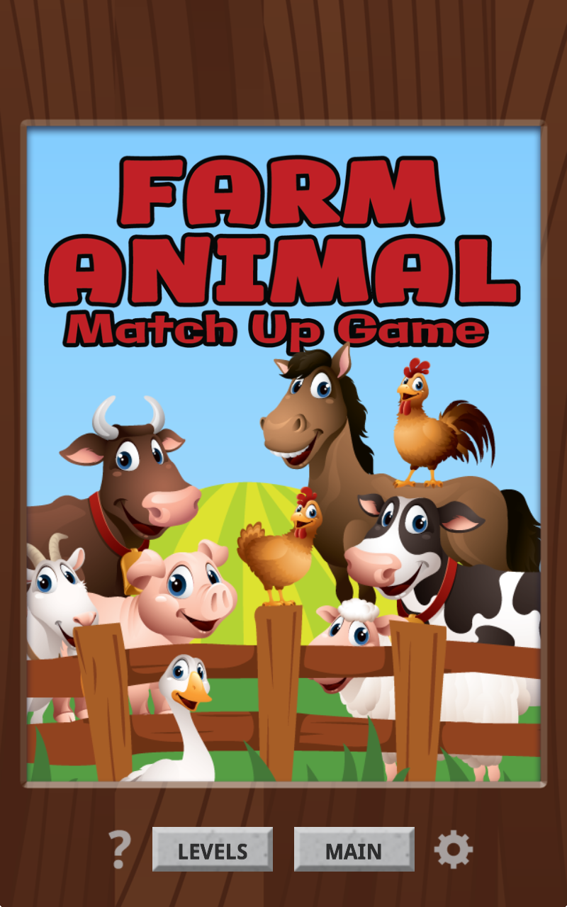 Android application Farm Animal Match Up Game screenshort