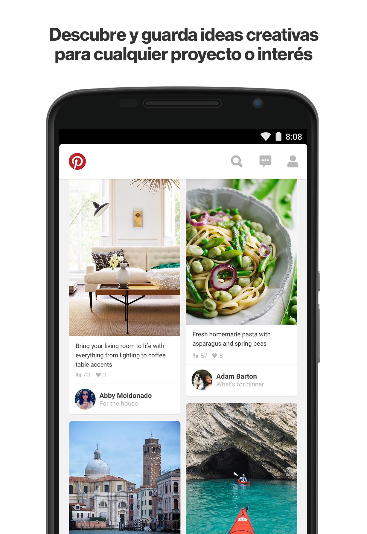 Android application Pinterest screenshort