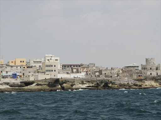 Somali's capital, Mogadishu seen from the Indian Ocean. /Monicah Mwangi