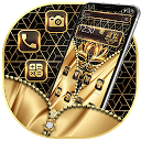 ダウンロード Luxury Gold Lotus Zipper Theme をインストールする 最新 APK ダウンローダ