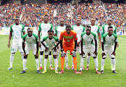 Gor Mahia players pose for photographers before the CAF Champions League soccer match against  Esperance Sportive de Tunis of Tunisia at the Olympic Stadium Rades in Tunis, Tunisia, 18 March 2018. 