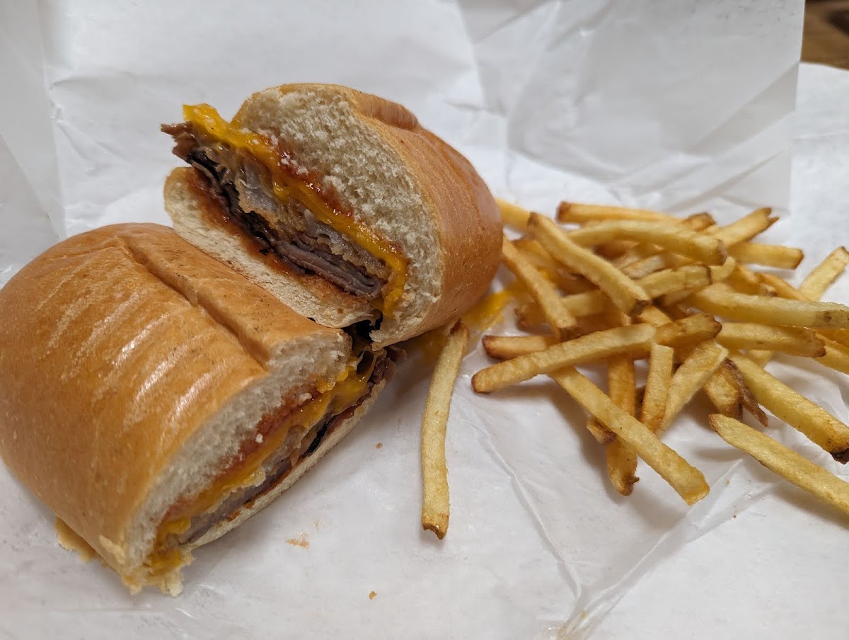 GF fries and Western Sandwich (not GF bread)