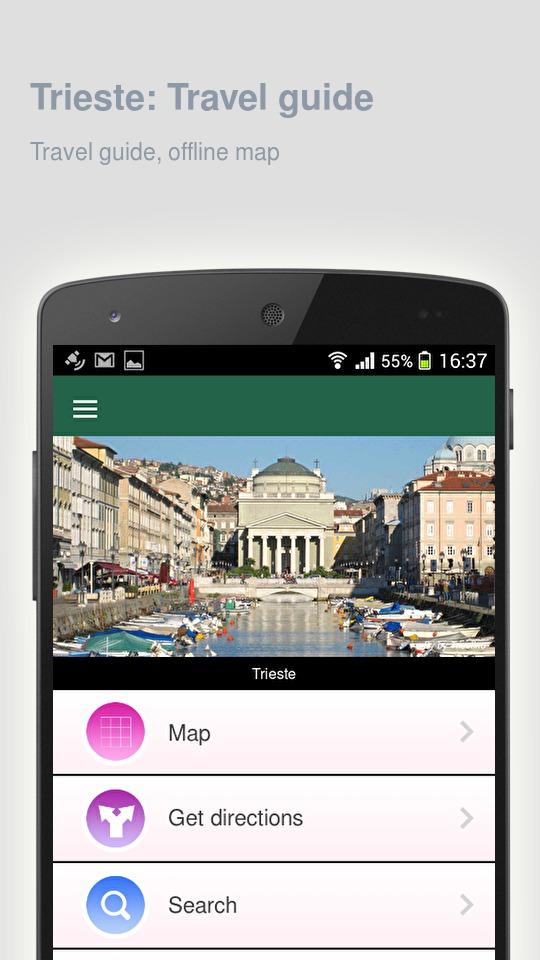 Android application Trieste: Offline travel guide screenshort
