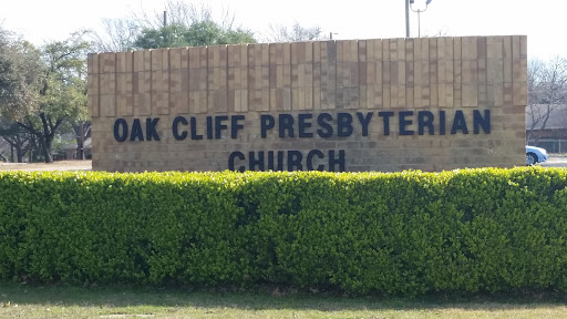 Oak Cliff Presbyterian Church Entrance Sign