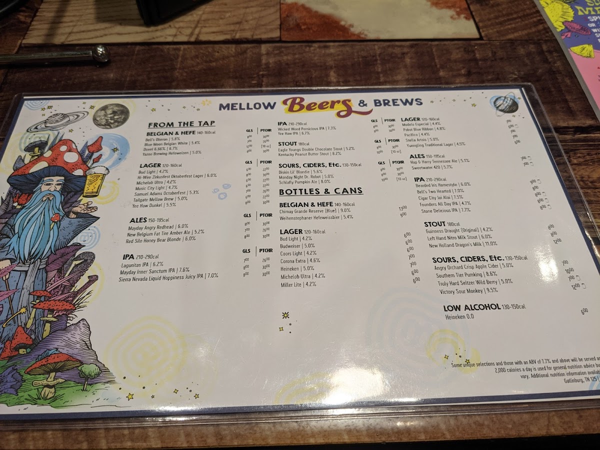 Mellow Mushroom gluten-free menu