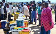 Residents in Zwide, Port Elizabeth, waited more than four hours for water tankers to arrive on Friday afternoon. 