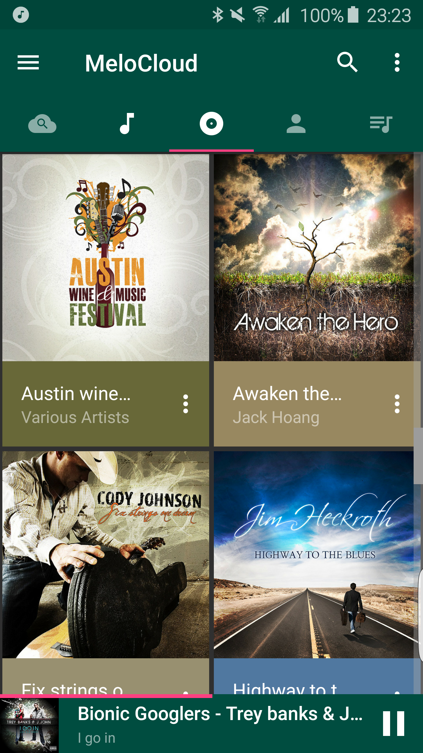 Android application MeloCloud+ Music Player screenshort