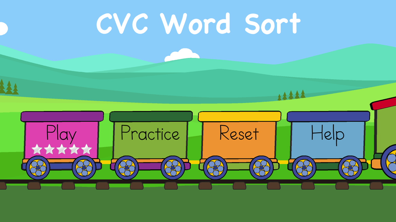 Android application CVC Word Sort screenshort