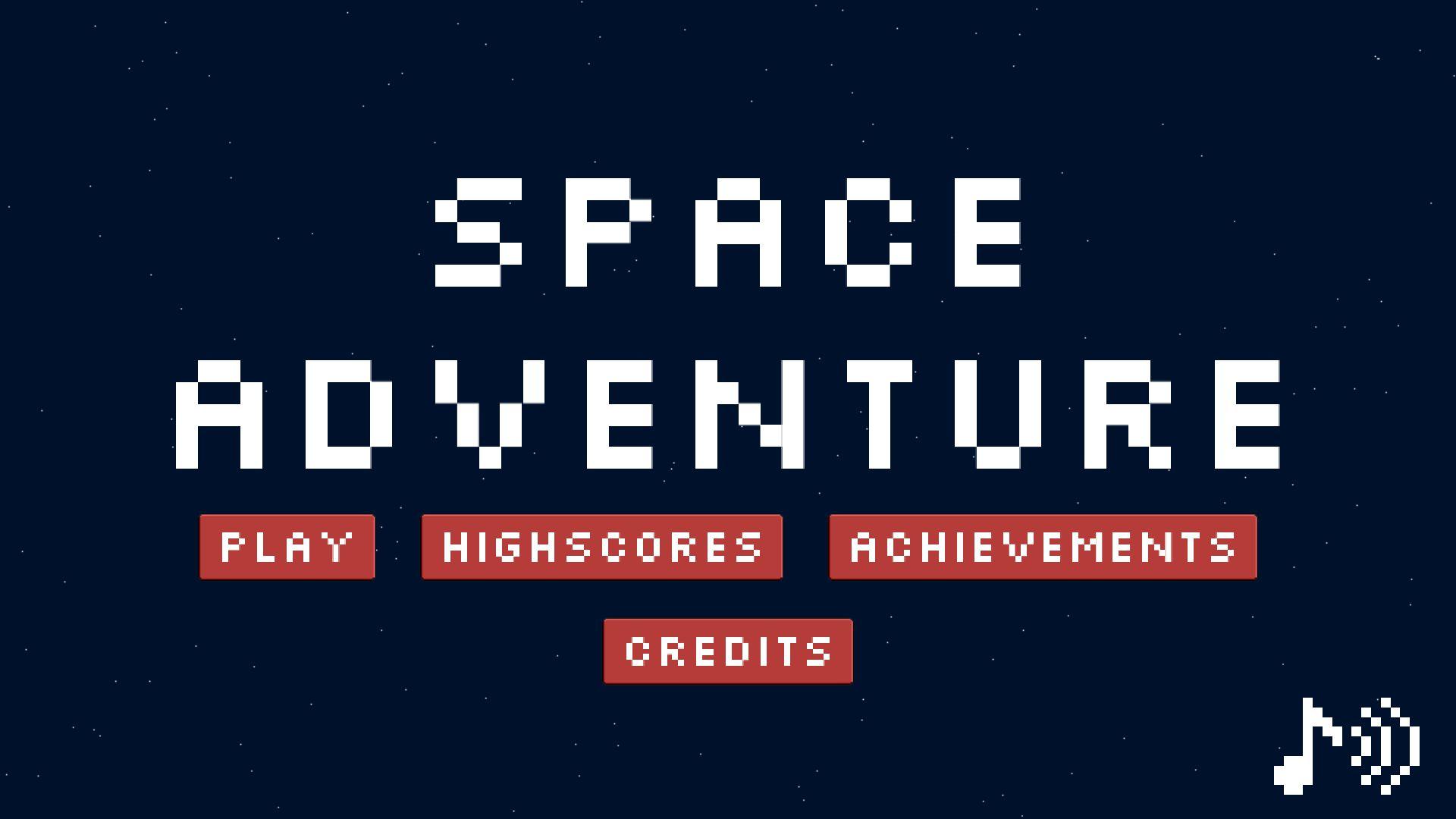 Android application Pixel Space Adventure screenshort