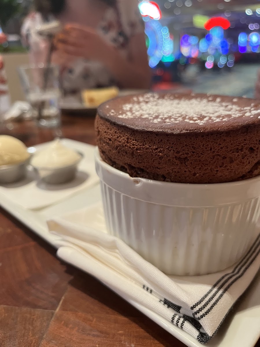 Fantastic Chocolate Soufflé w/ Ice Cream