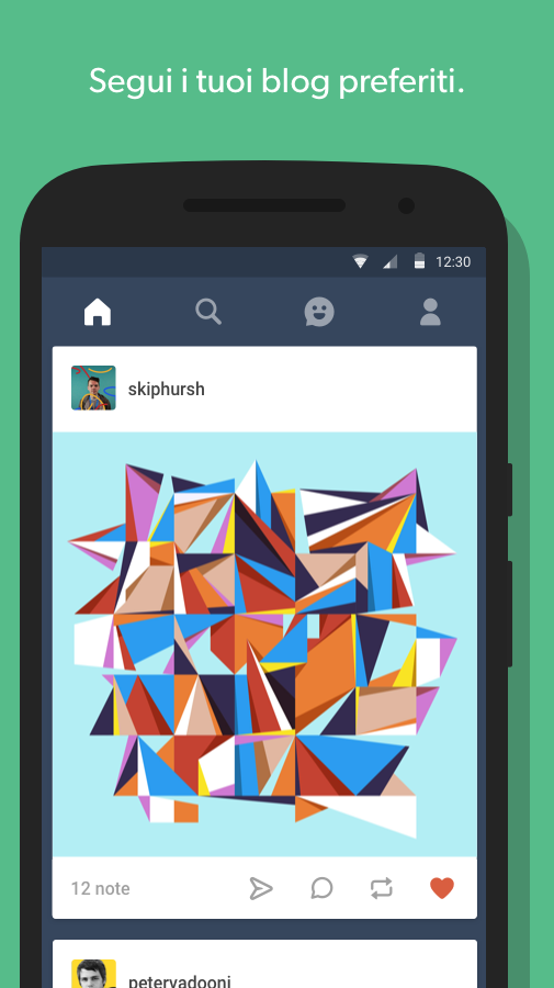 Android application Tumblr – Culture, Art, Chaos screenshort