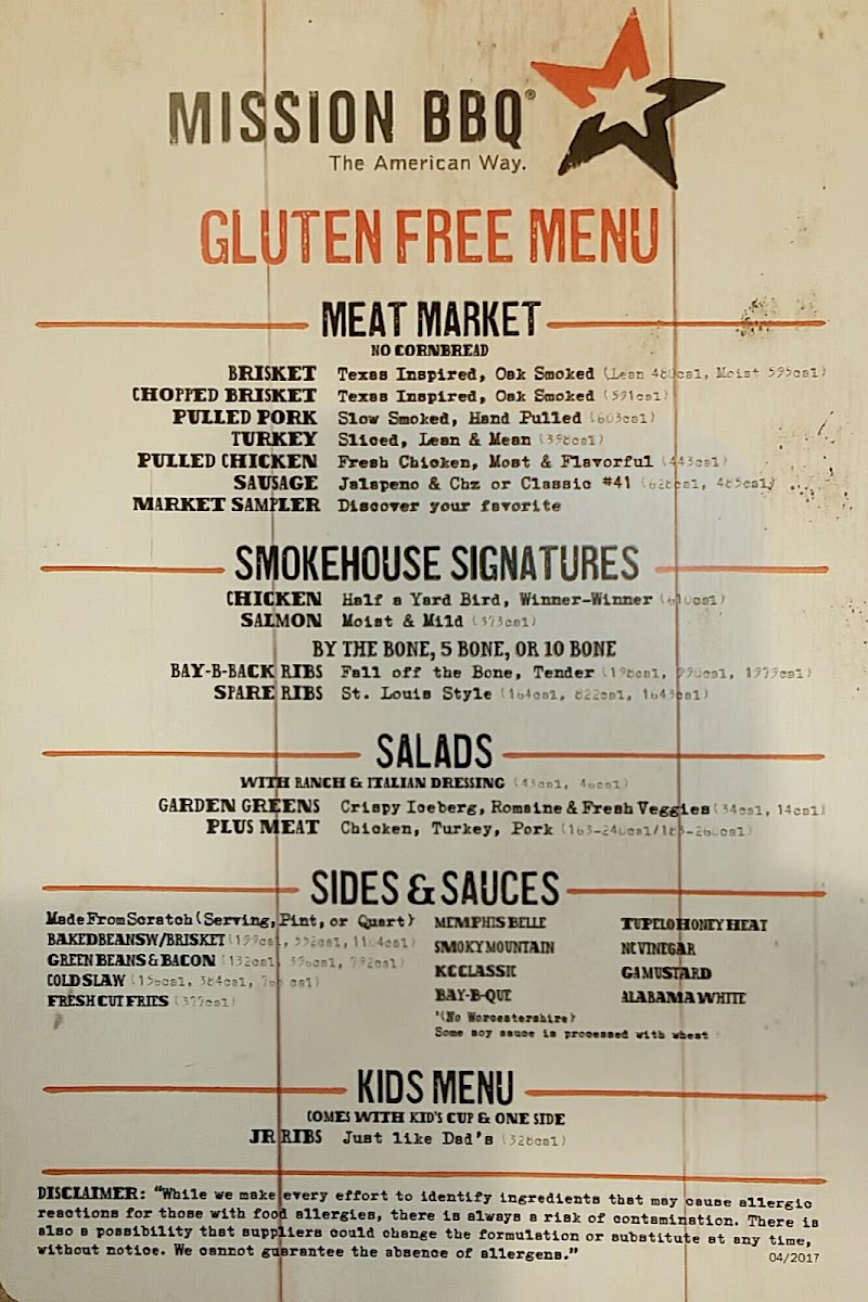 Extensive GF menu