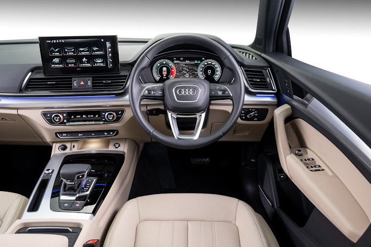 The interior is typically Audi, with superb finishes and faultless build quality.