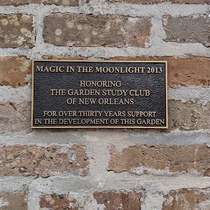 MAGIC IN THE MOONLIGHT 2013   HONORING THE GARDEN STUDY CLUB OF NEW ORLEANS   FOR OVER THIRTY YEARS SUPPORT IN THE DEVELOPMENT OF THIS GARDENSubmitted by @lampbane