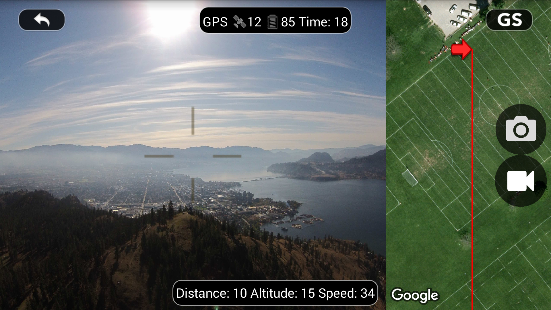 Android application DJI Phantom Flight (v2) screenshort