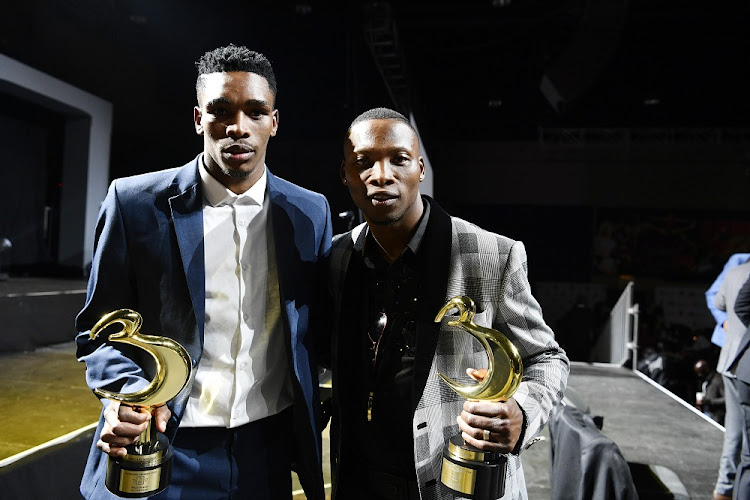Male Boxer of the Year Tulani Mbenge and Knockout of the Year: Zolani Tete during the South African Boxing Awards at Sandton Convention Centre on May 17, 2019 in Johannesburg, South Africa.