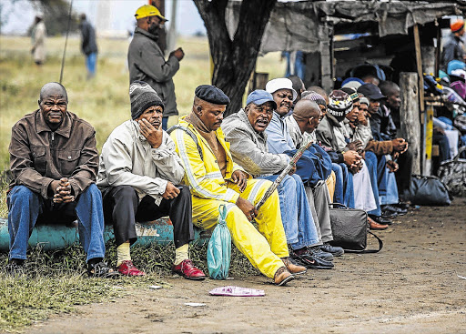STEEPED IN DEBT: Amplats miners feeling the pinch of a marathon pay strike await developments