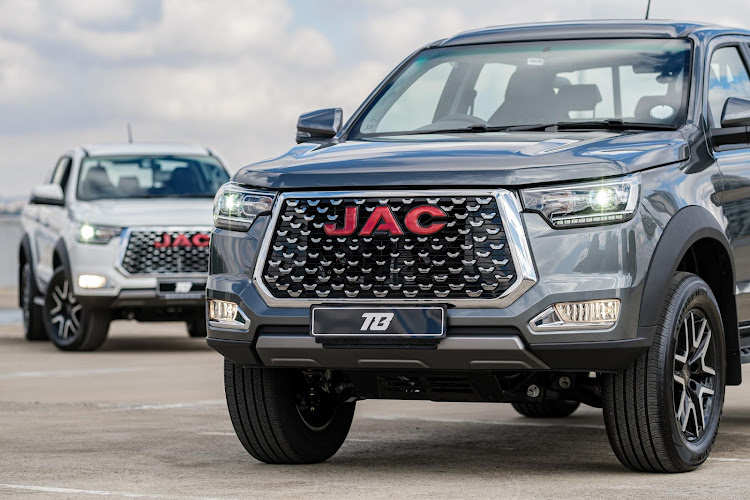 The JAC T8 double-cab bakkie range is known for its large grille and robust specification. Picture: SUPPLIED