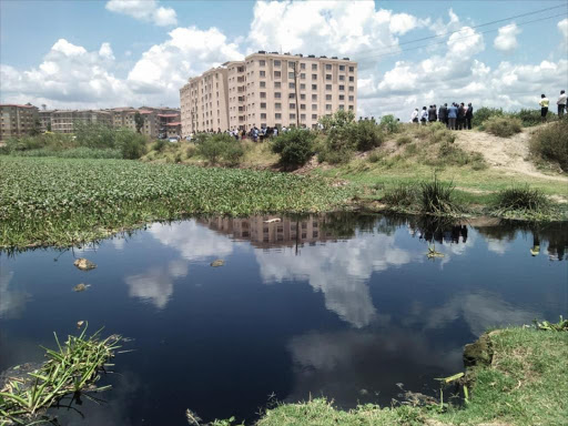A reflection view of Seefar Apartments, one of Erdemann Properties in Highrise, Nairobi, that is alleged to be built along Riparian land. /ENOS TECHE