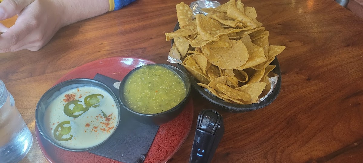 GF Queso and Salsa Verde