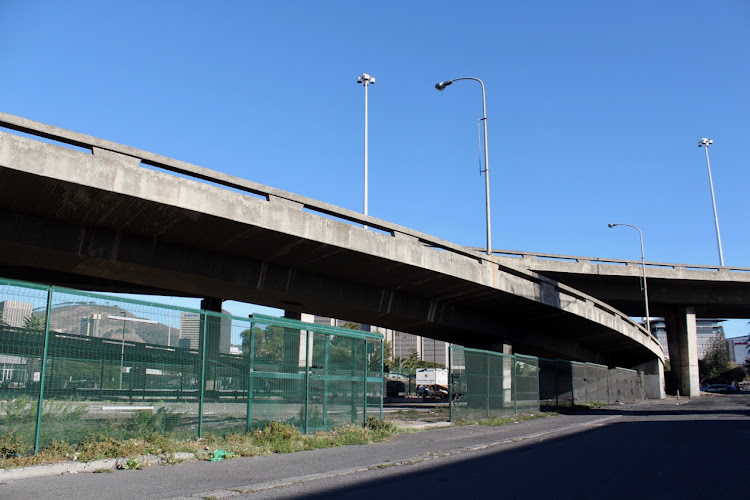 A 'safe space' for homeless people at the Culemborg bridge in Cape Town is being prepared.