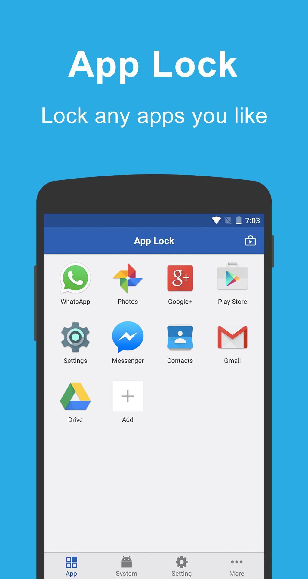 Android application Smart AppLock Pro screenshort
