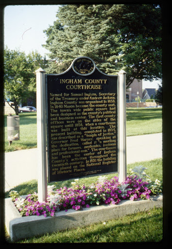 Named for Samuel Ingham, secretary of the treasury under Andrew Jackson, Ingham County was organized in 1838. In 1840 Mason became the county seat. The town’s wide public square had been designed...