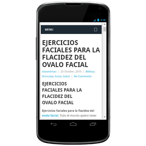 Android application EJERCICIO PARA EL OVALO FACIAL screenshort