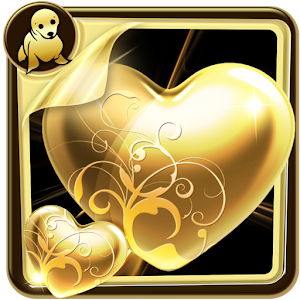 Download Gold Heart Wallpaper For PC Windows and Mac