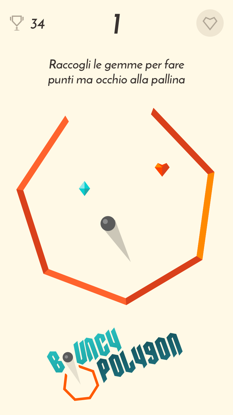 Android application Bouncy Polygon screenshort