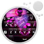 GO Keyboard Pink Skull Apk