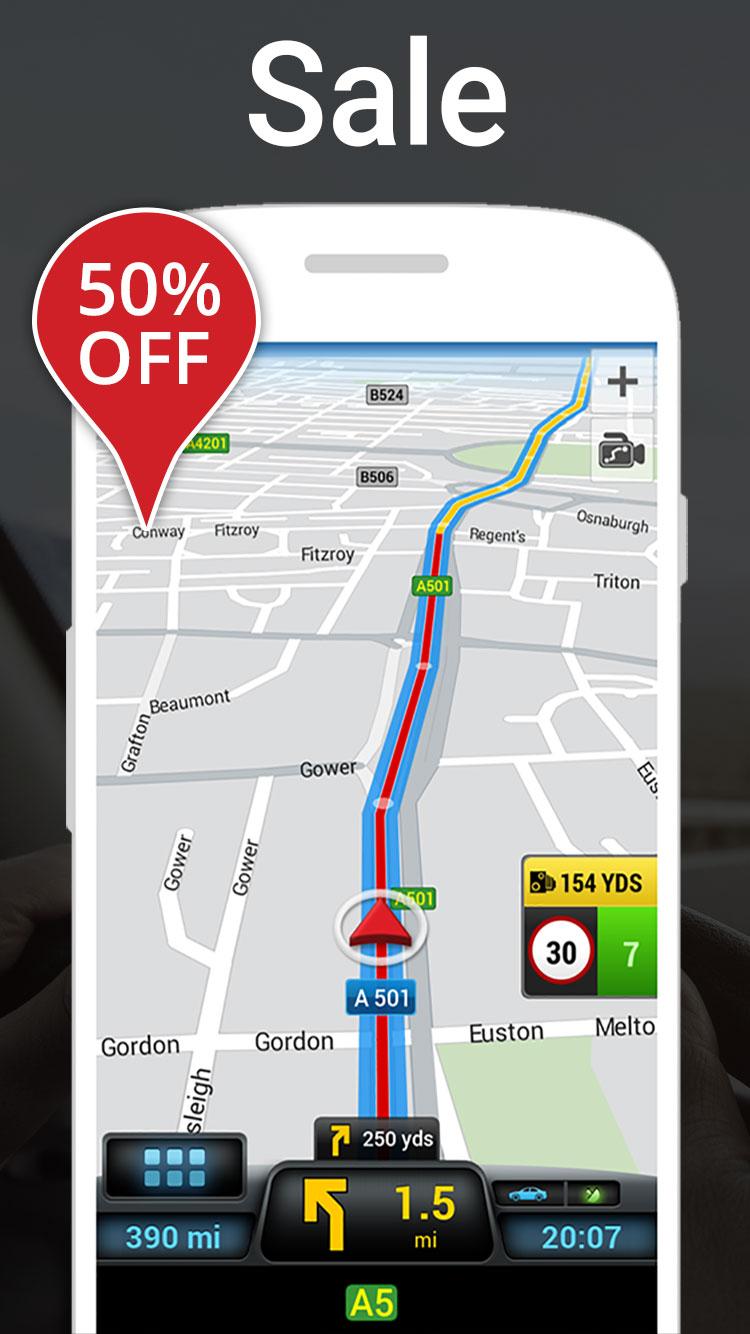 Android application CoPilot Europe Navigation screenshort