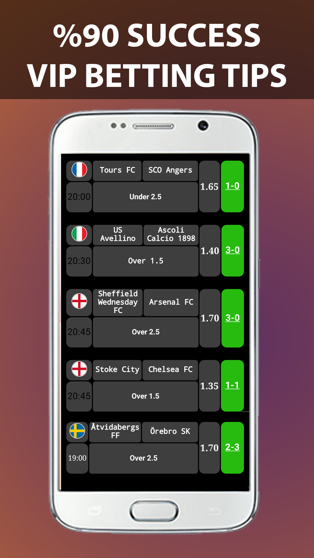Android application VIP Betting Tips screenshort
