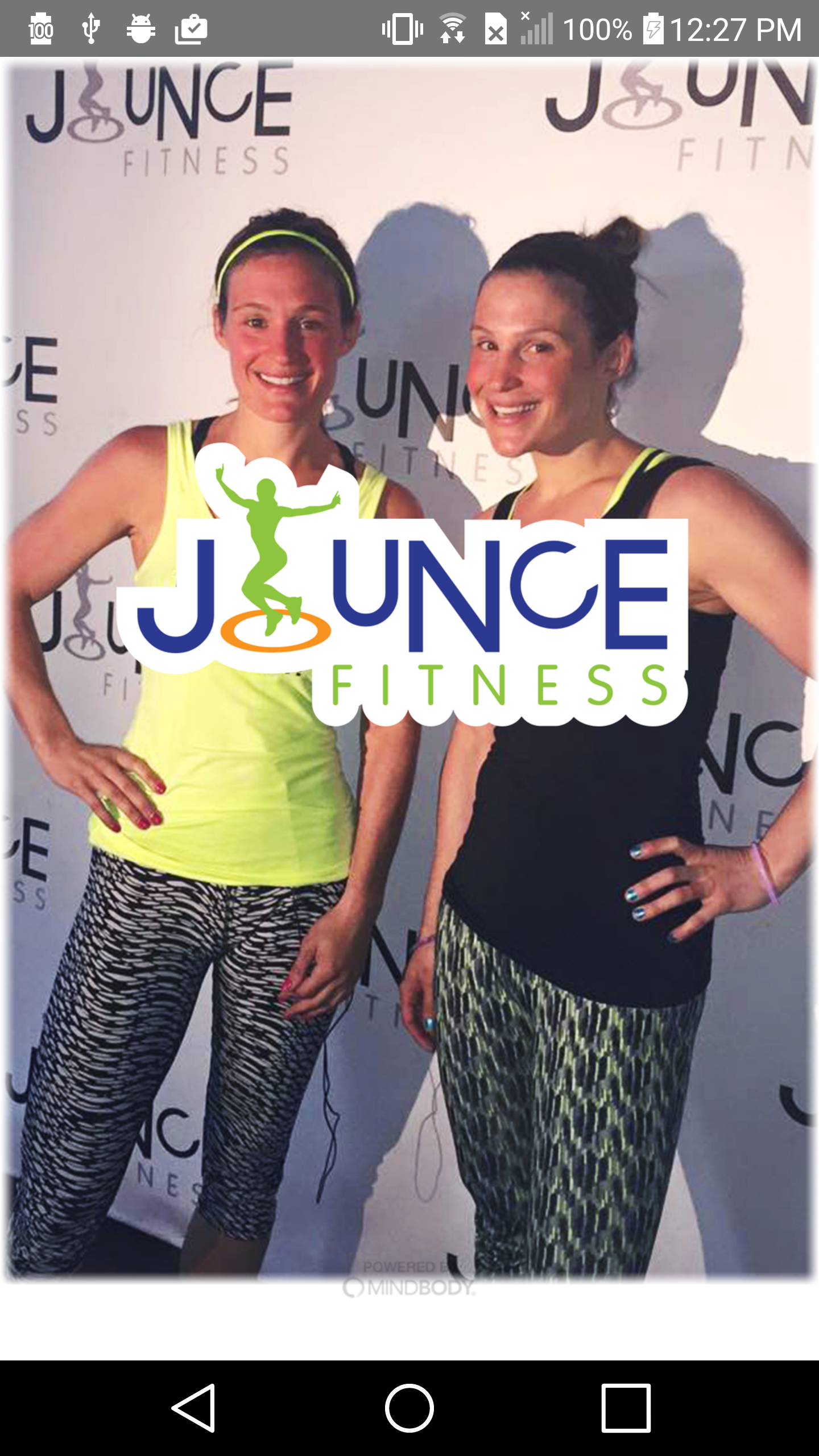 Android application Jounce Fitness screenshort