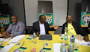 ANC leaders: Gwede Mantashe, President Cyril Ramaphosa and his deputy David Mabuza. File photo.