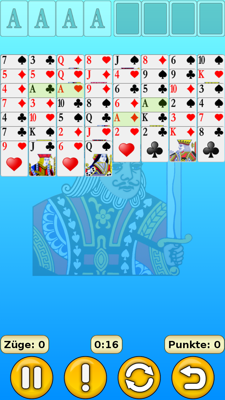 Android application FreeCell screenshort