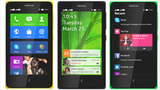 The Nokia X range. File photo.