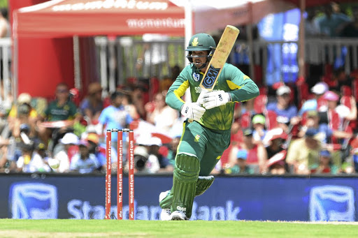 Quinton de Kock during the Proteas' ODI against India in Pretoria at the weekend. /Lee Warren/Gallo Images