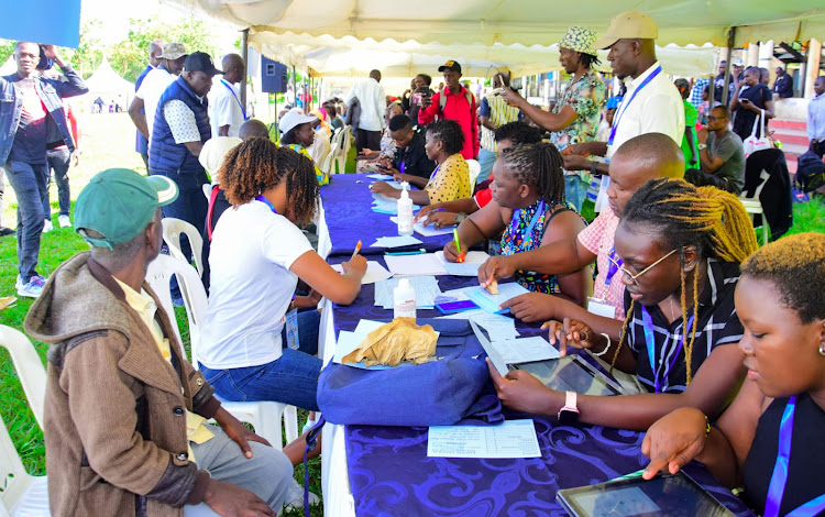 Ongoing free medical camp at Jaramogi Oginga Odinga Sports Complex in Kisumu May 6, 2024