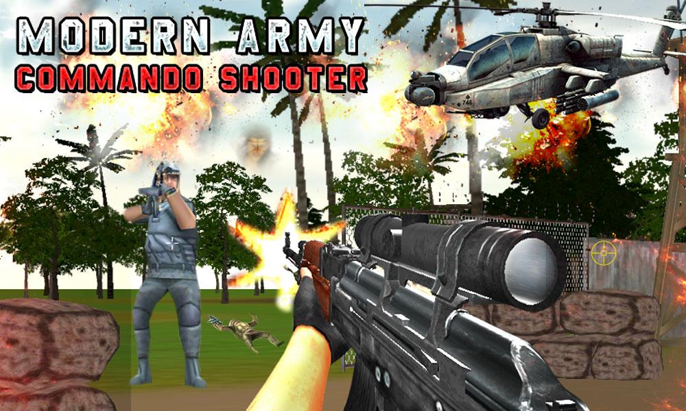 Android application Modern Army Commando Shooter:2 screenshort