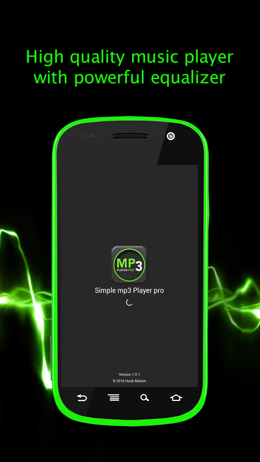 Android application Simple mp3 Player pro screenshort