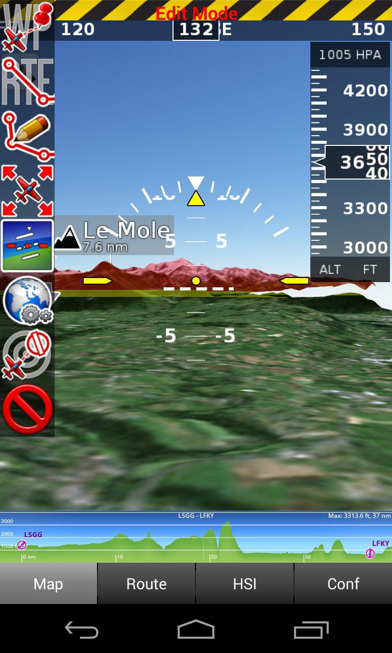 Android application Air Navigation Pro screenshort