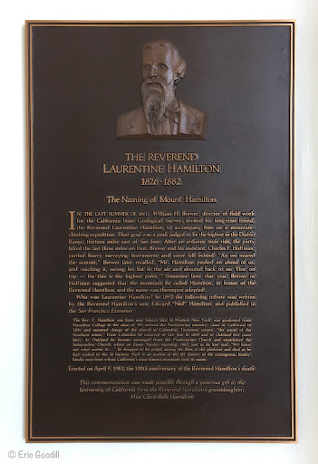 The Reverend Laurentine Hamilton 1826 - 1882   The Naming of Mount Hamilton In the late summer of 1861, William H. Brewer, director of field work for the California State Geological Survey,...