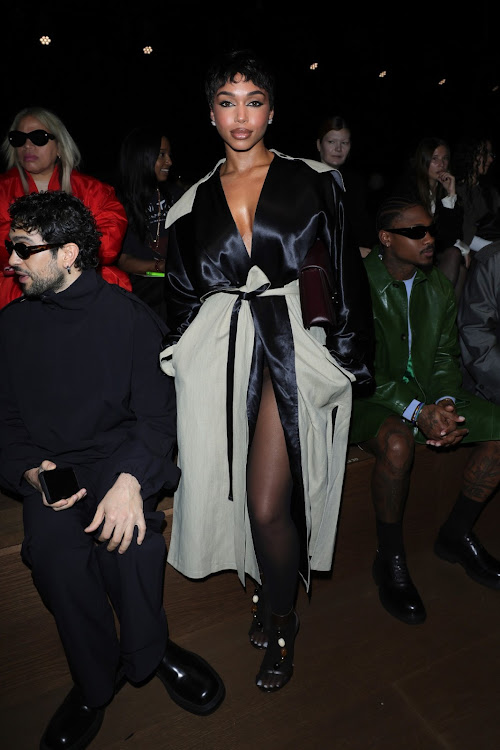 Lori Harvey attends the Ferragamo Fall Winter 2024 fashion show.