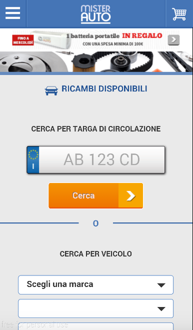 Android application Mister Auto - Low Cost Car Parts screenshort