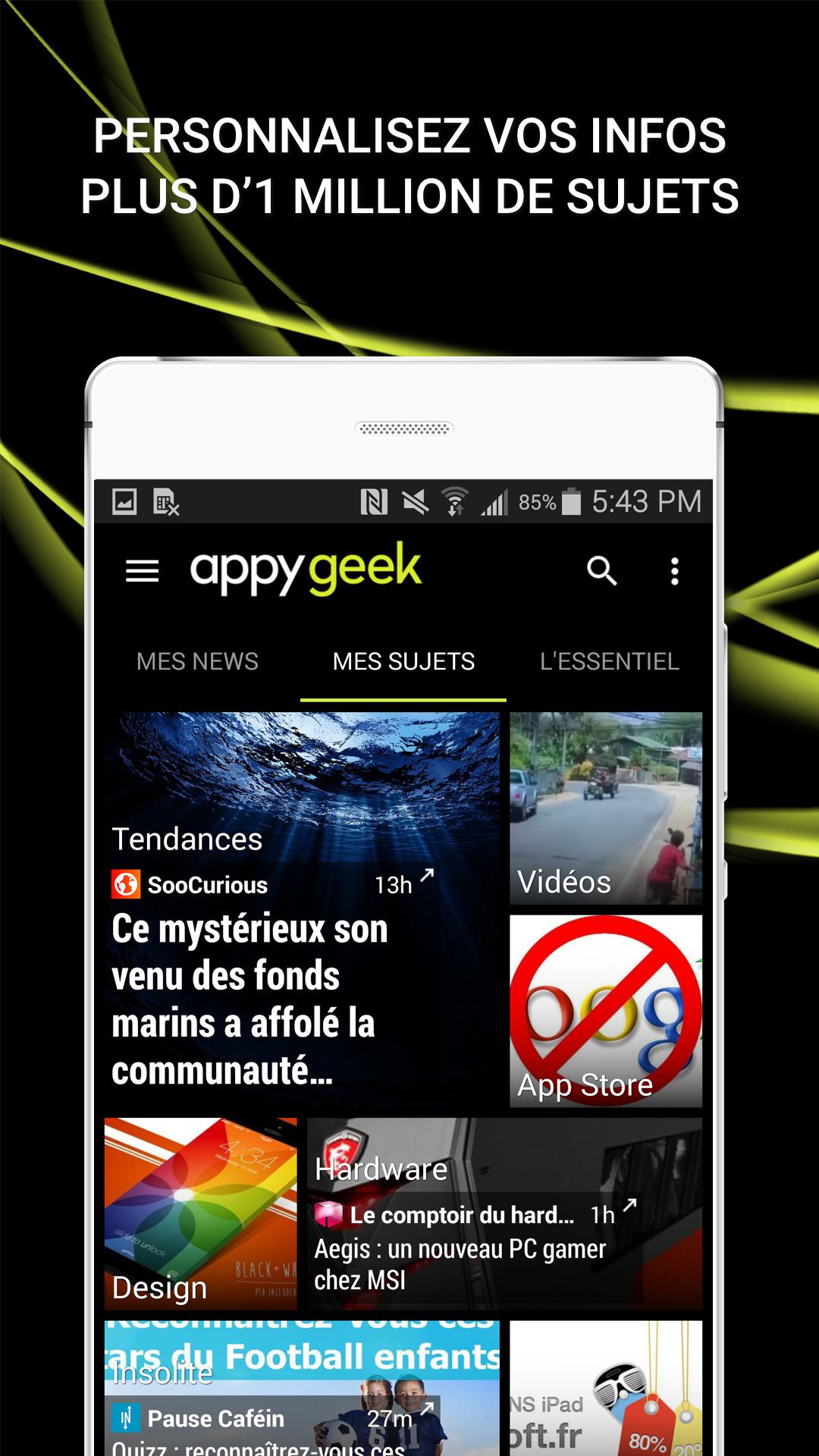 Android application Appy Geek – Tech news screenshort