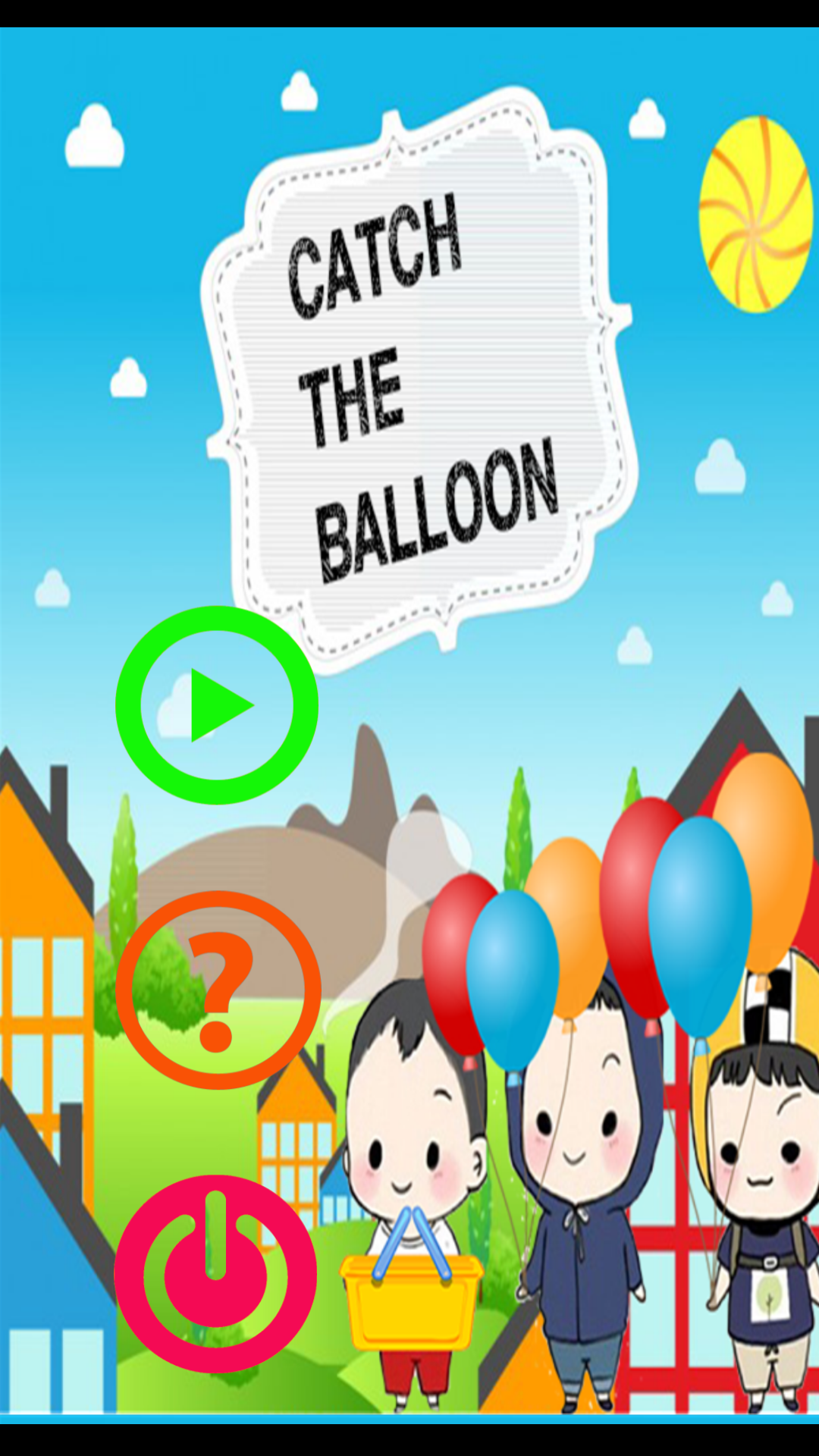 Android application Catch The Balloon screenshort