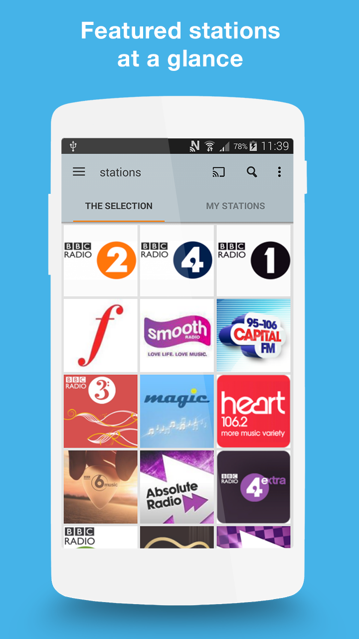 Android application Orange Radio screenshort