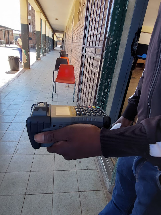 An IEC official at a polling station in Thembisa was left with little to do as very few voters turned out